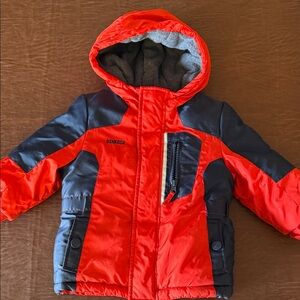 OshKosh B'gosh Red and Gray Kids Raincoat